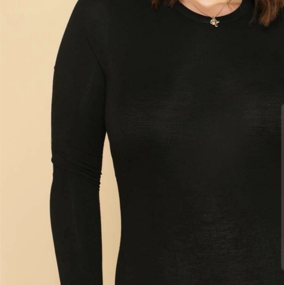 Black Long Sleeve Bodysuit - Picture 4 of 6